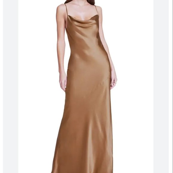 L'Agence Arianne Cowl Neck Maxi Dress USA 6 - Picture 5 of 12